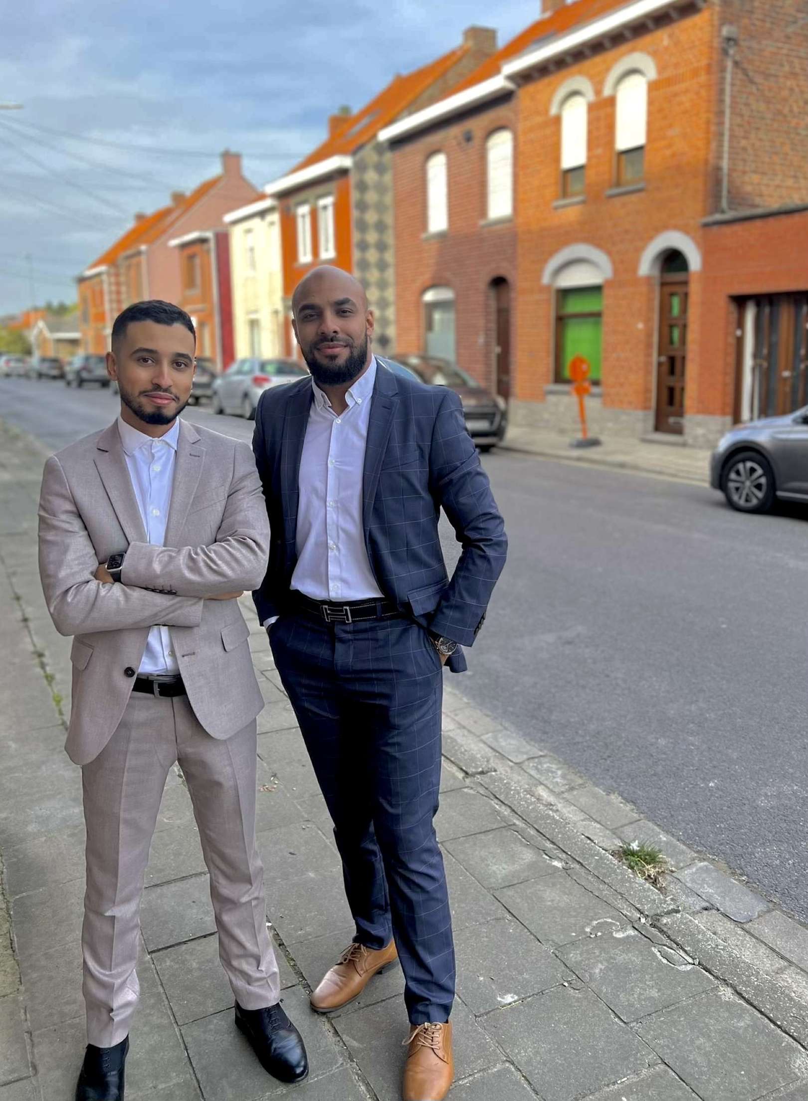 Mostafa avec son partenaire Rédouane